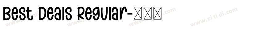 Best Deals Regular字体转换